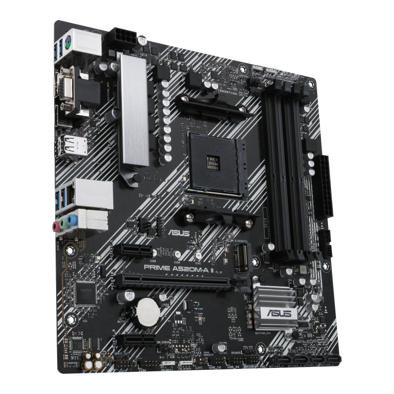MOTHERBOARD ASUS (PRIME A520M-A II/CSM) SOCKET AM4,4*DDR4,HDMI,DP,VGA,PCIE-3.0,M.2,MICRO ATX image 7